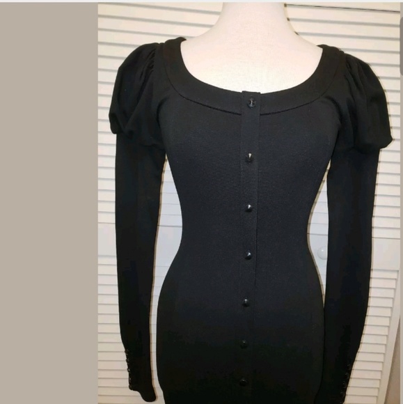 SOLD! ELIZABETH AND JAMES Black Minidress - Picture 4 of 8